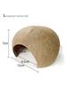 Natural Coconut Shell Coconut Shell Hamster Nest Bite-resistant Small Pet Toy Guinea Pig Hideout Reptile Hide Habitat Hamster