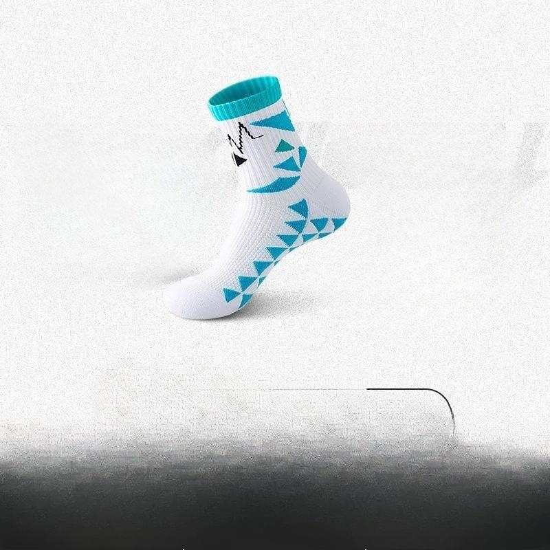 

Men s Sports Socks, Men s Mid-calf Socks, Anti-odor Towel Soles, Fitness Marathon Running Socks 1 pair белый