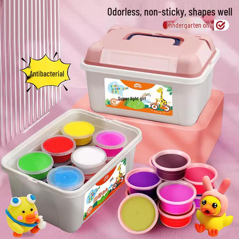 Super Light Non-Toxic Children's Clay Set - 36 Colors of Colored Plasticine for Kindergarten