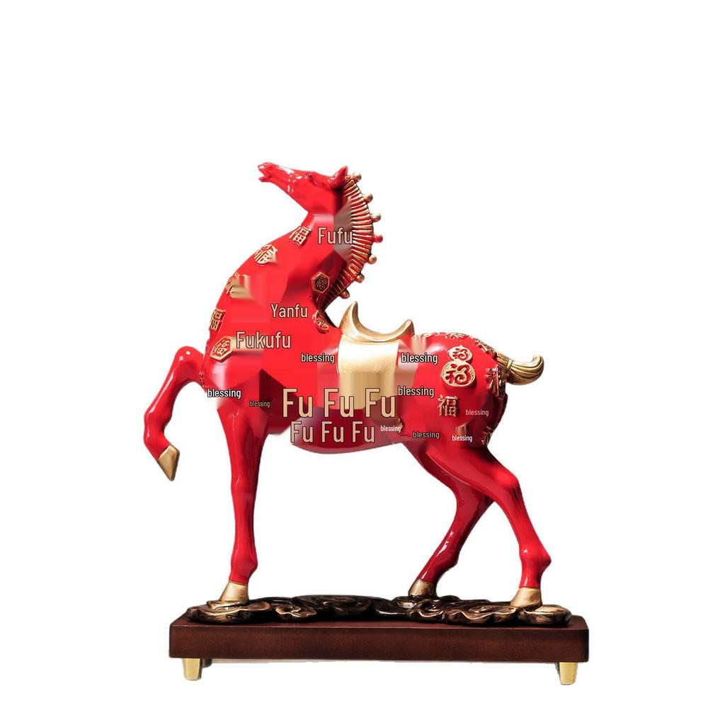 2026 Hundred Blessings Horse Ornament: Get Rich Gift for Home, Office, or New Beginnings