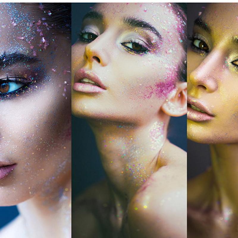 Innovative Nail Glitter Powder Multicolored Metallic Shine for Resin Craft and DIY Activities