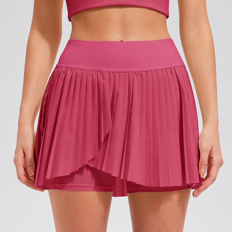 Damen Freizeit Plissee Sport Minirock - Slim Fit, Anti-Exposition, Perfekt für Tennis, Outdoor-Fitness, Yoga, Sommerbekleidung
