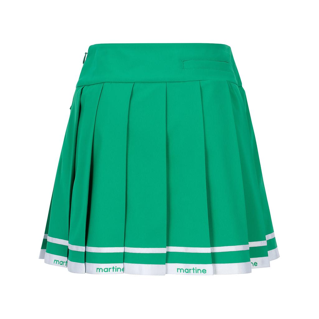 MARTINE GOLF Color Line Pleats Culottes_Green