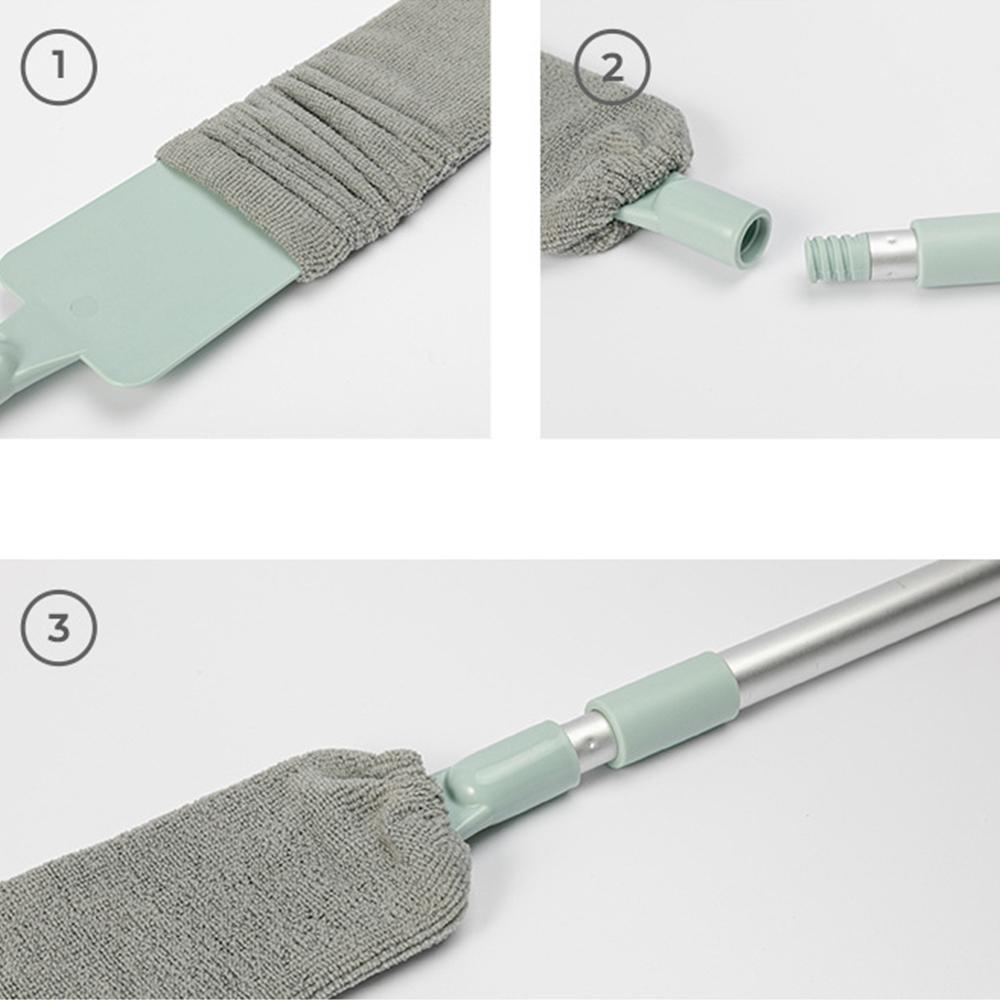 Telescopic Dust Brush with Extension Long Handle Gap Sofa Bed Furniture Bottom Dust Cleaner Household Cleaning Tools
