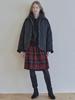 Avang Tartan Check Pleated Midi Skirt - Red