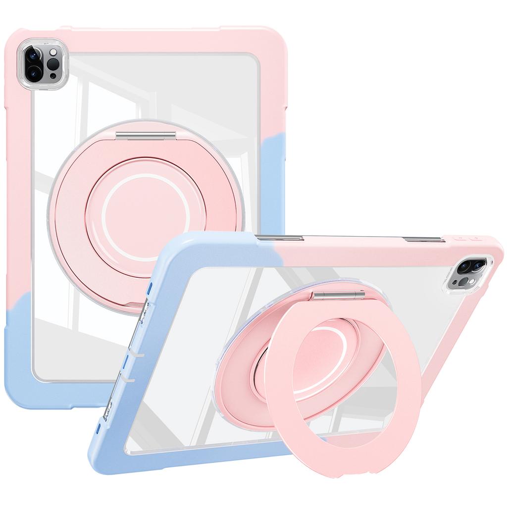 For iPad Pro 11 (2022)/(2021)/(2020)/Air (2022)/(2020) Case Swivel Kickstand PC+Silicone Anti-Drop Tablet Cover