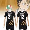 Character Haikyuu Anime Number Black Ball Suit Short Sleeve Shorts Cosplay