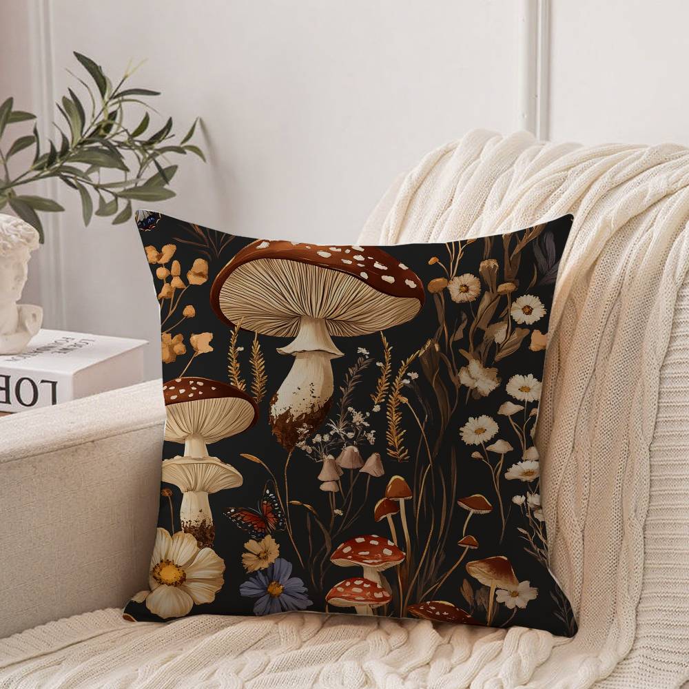Горячая Распродажа Наволочка Подушка Белка Гриб Декор Дома Плед для Дивана Кровати Автомобиля Декор Комнаты Идея для Подарка 12x12Inch