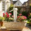 Spinning Windmill Plant Waterer Planter Insert Windmill Hydrator Decorative Automatic Plant Irrigation Spike for Indoor Outdoor Potted