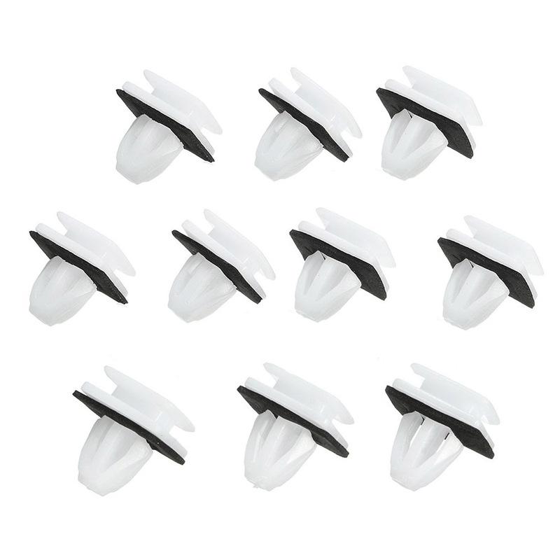 10Pcs Car Moulding Sill Panel Side Skirt Bumper Fender Trim Clip Fastener Retainer Accessories Fit For Honda CRV Civic Universal