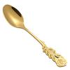 Mini 304 Stainless Steel Teaspoon with Rose Flower Handle Dessert Cake Coffee Ice Cream Stirring Tiny Spoon Tableware