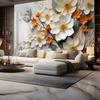 Moderne 3D Stereo Bakgrunn Tapet Veggmaleri Blomstermønster Kunstdekor Maleri Bakgrunn Tapet