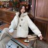 Down cotton clothes short autumn and winter new casual women's clothes down cotton clothes stand-up collar jacket