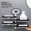 Non Drilling Soap Rack Wall Mounted Multi-Layer Soap Box Storage Rack Rotatable Wall Mounted Soap Holder With Self Draining