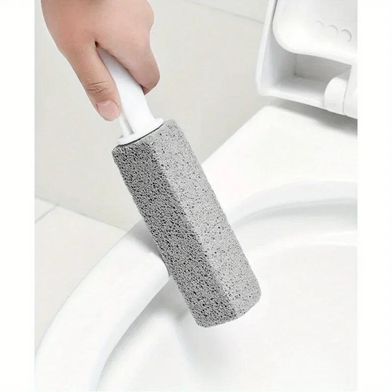 Long Handle Pumice Stone Toilet Brush Cleaning Brush No Dead Angle Brush Toilet Seat Strong Descaling Urine Stains Wash Toilet