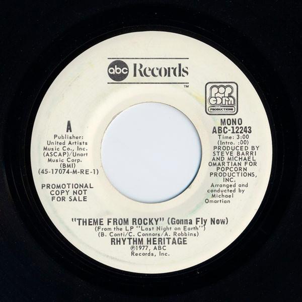 

7inch Record RHYTHM HERITAGE Theme From Rocky Gonna Fly Now ABC12243 ABC Records 1977 US SoulFunk Used