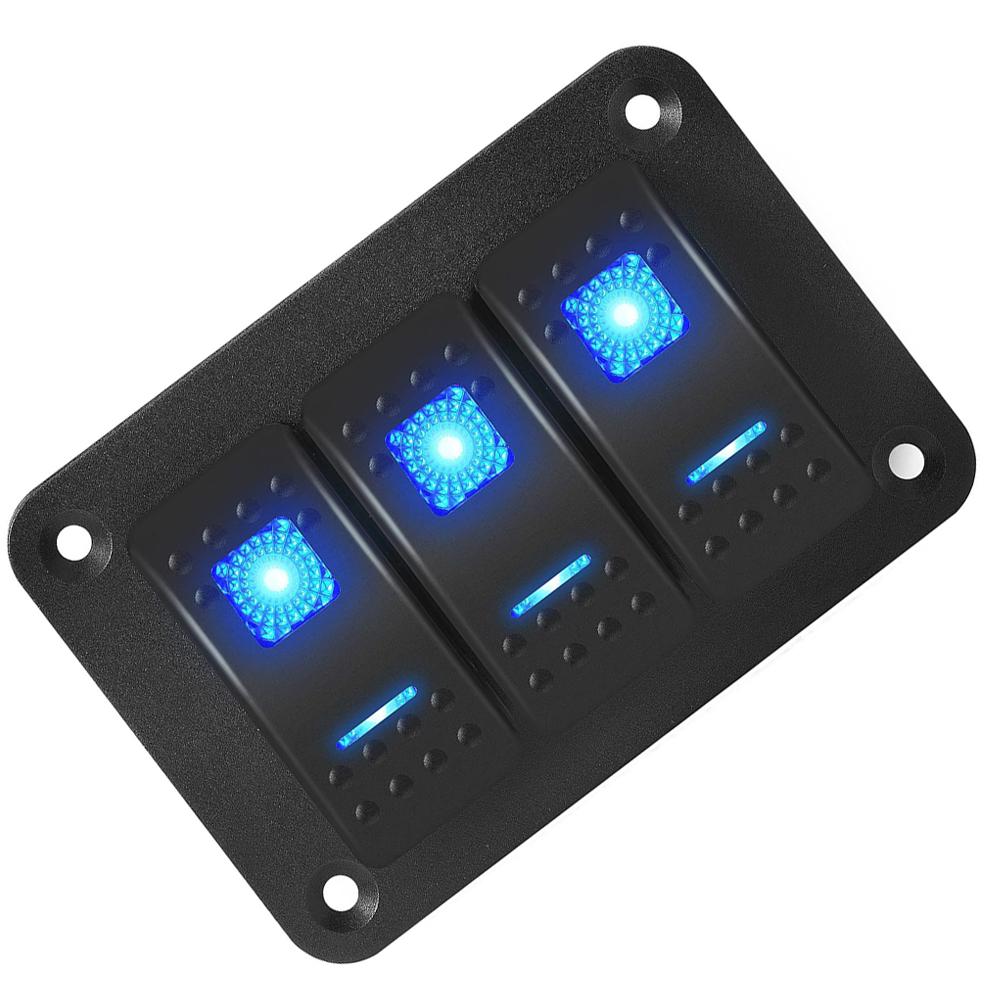 Customizable Layout Car Switch Panel Low-Light Conditions Built-In LED Lights Easy Installation Flexible Arrangement