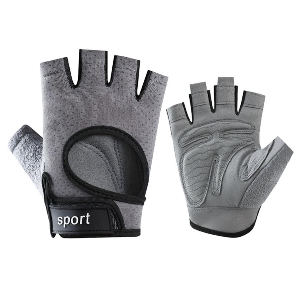 Fitness sports gloves men and women outdoor riding half finger non-slip hand guards yoga breathable shock-proof bicycle gloves