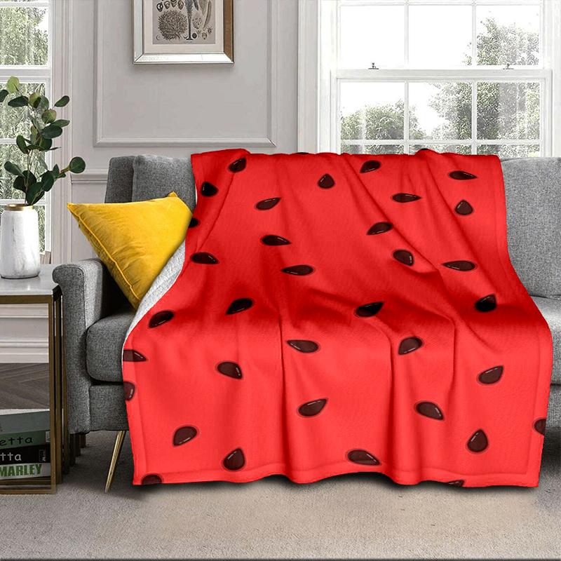 Watermelon Slice Pattern Blanket Flannel Blanket Throw Blanket Sofa Cover Blanket Soft Premium Blanket Picnic Blanket Tv Blanket Gifts