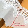 2Yards/lot(1.8meters) 20cm Wide White/beige Cotton Lace Trim Cotton Floral Embroidered Cloth Lace Doll D… More