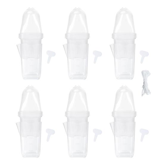 Absorbent Flower Pot with Transparent Double-Layer Design 150ml Deep Water Reservoir Adjustable Vent Humidity Dome Plant Propagation Pot