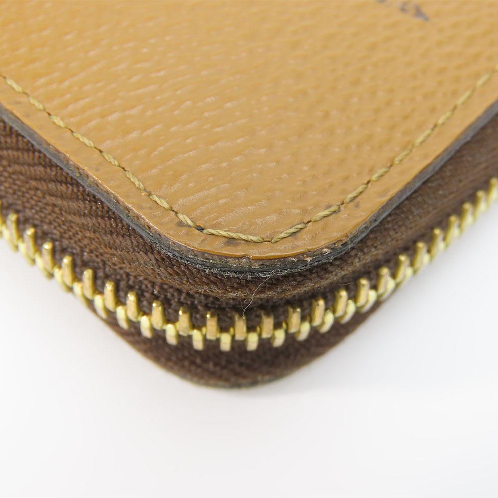 Used LOUIS VUITTON Purse Zippy Wallet M69353 Monogram Reverse Brown Everyday Use