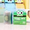 Gradient Retractable Dopamine Sticky Notes - Transparent Frosted, Pearlescent Material; No-Residue High-Value Memo Pads