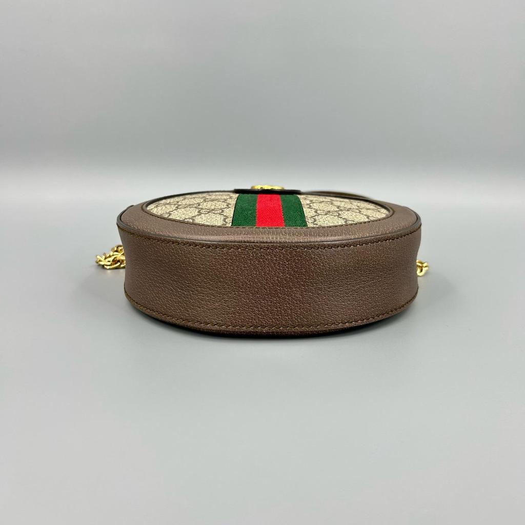 [Pre-Owned] Gucci Ophidia GG Mini Round Bag 'Beige' - Very Good #1Z0DKMF