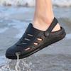 Herren Sommerschuhe, Hohl, Zehenbedeckung, Strand, Leicht, Weiche Sohle, Zwei-Wege-Sandalen