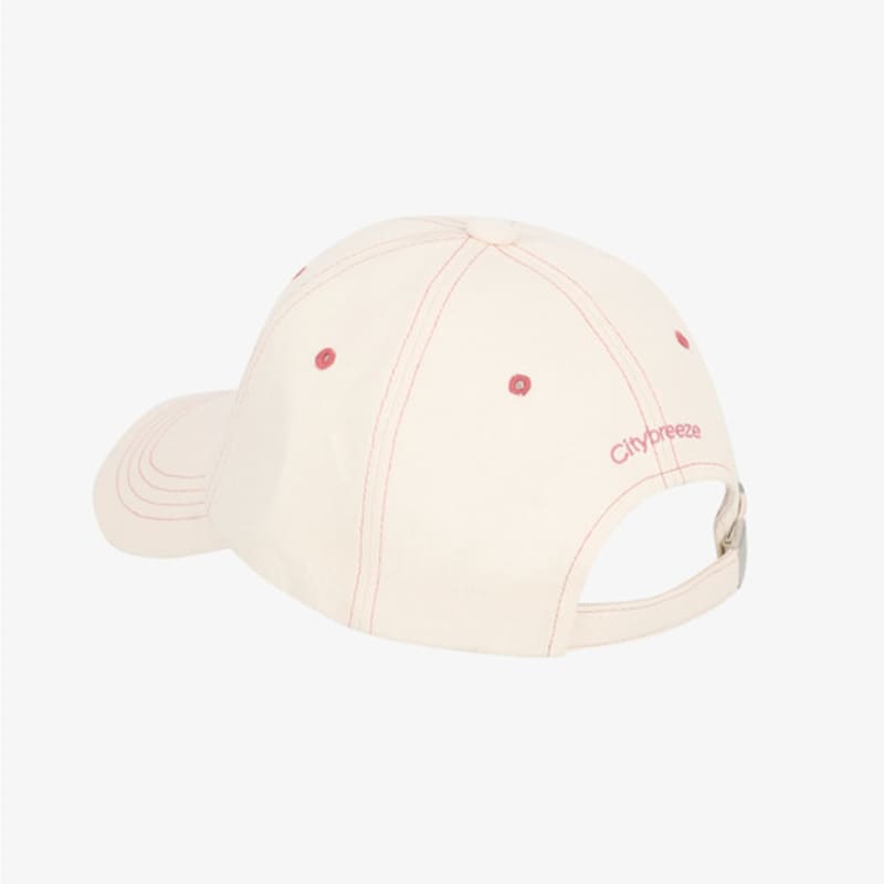 CITYBREEZE Circle Logo Embroidered Ball Cap_CREAM