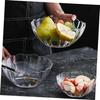 OUNONA Clear Salad Lotus Flower Fruit Dessert PC Tableware for Home and Commercial Use Bowl, 19.5cm, Shape, Bowl, Bowl, Acrylic, Shatter-Resistant,