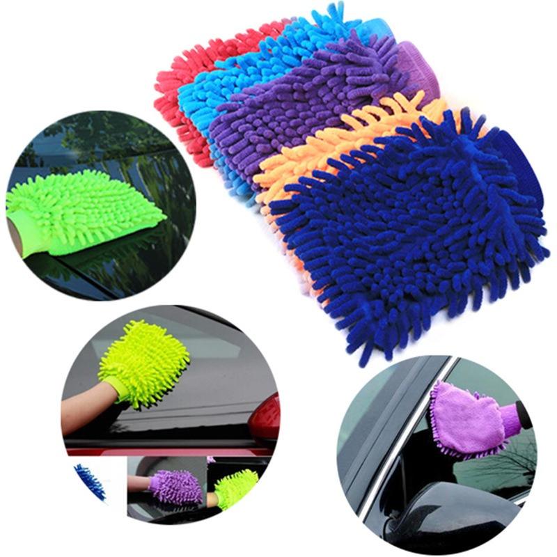 1pc House Cleaning and Car Wash Mitts, Home Dusting Microfiber Gloves, Washing Clean Polish Faster