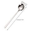 Stainless Steel Big Head Round Spoon Net Red Golden Dinner Long Handle Stirring Dessert Spoons For Kitchen Accessories Gadgets