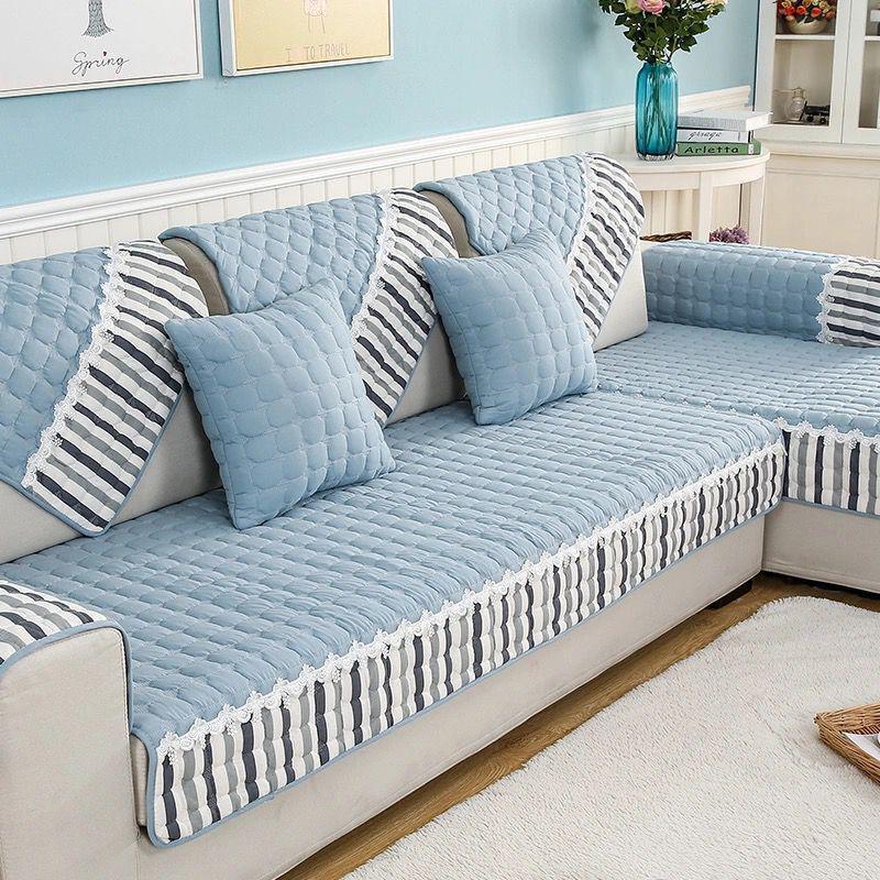 Universal Non-Slip European Style Sofa Cushion Set - All-Season Fabric Cover