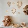 Ins Wooden Hot Air Balloon Cloud Star Set Wall Stickers Home Decoration Holiday Decoration Wall Crafts