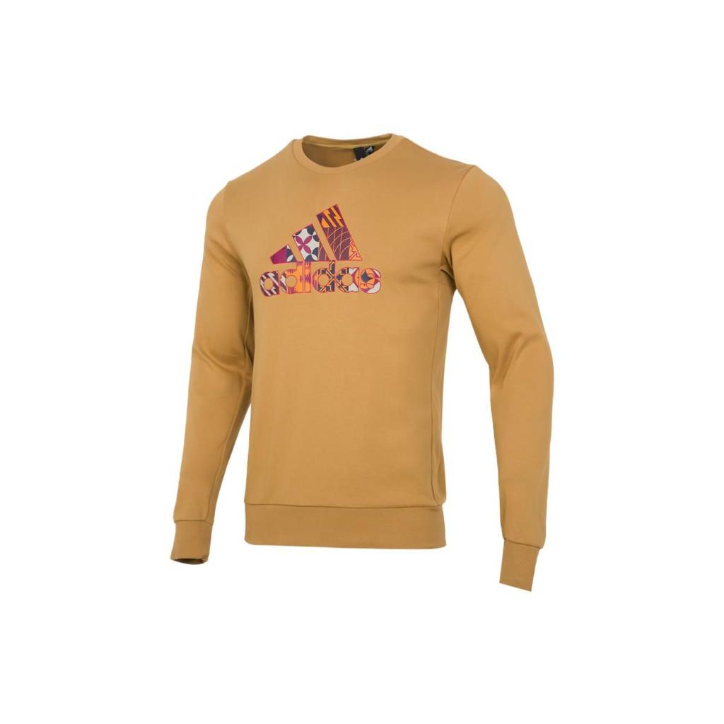Adidas New Year Edition Pattern Print Crewneck Sweatshirt Men Tops Ginger HI3288