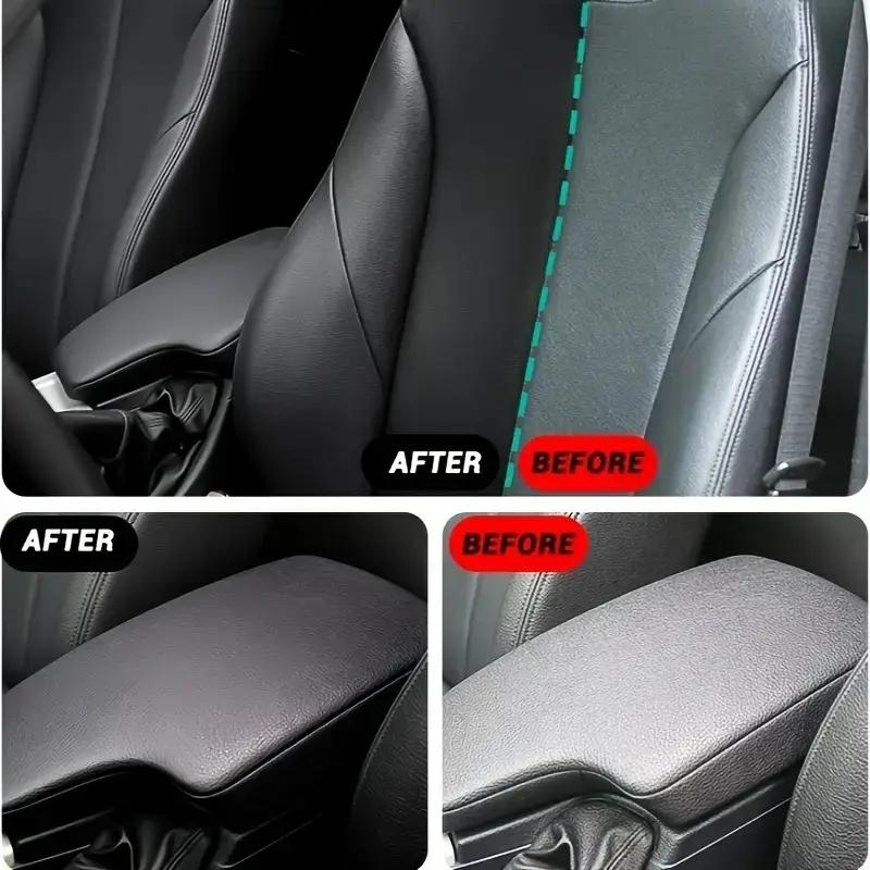Car Interior and Exterior Dual Black Plastic Restoration wax,Can Be Used for Tire Blackening,seat Polishing,dashboard Brightenin