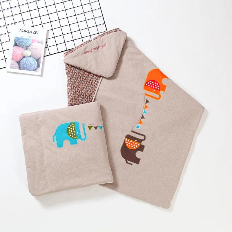 Boys & Girls Newborn Cartoon Swaddle Blanket - Vintage Pure Cotton Design Thin Spring/Summer & Thick Autumn/Winter Baby Blanket