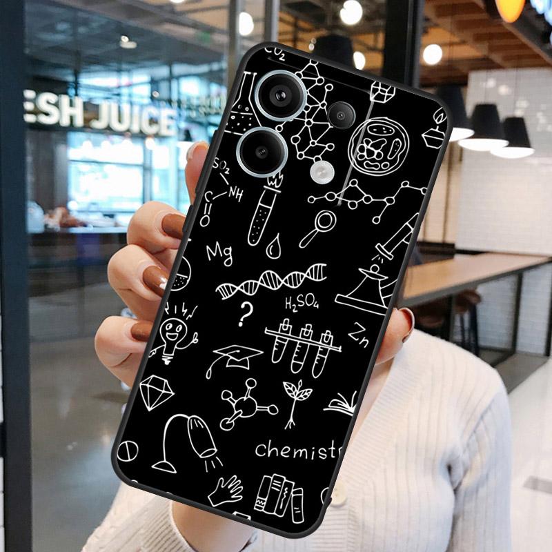 Science Chemistry Formulas Case For Xiaomi Redmi Note 15 Pro Plus 10 11 12 13 14 Pro Redmi 15 15C 10C 12C 13C 14C Cover