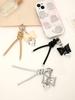 Love Leather Bow Keychain Pendant, Fashionable And Versatile, Mobile Phone Lanyard, Bag Accessories, Hanging Accessories
