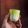 Sheep Jade Porcelain Cabbage Cup Pak Choi Cup Kung Fu Tea Cup Set Household Tea Cup Ceramic Creative Tea Set Fitting Small Size