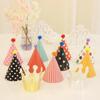 11 Pieces/bag Happy Birthday Party Hats Polka Polka Dot Hats Shower Decorations for Boys and Girls Birthday Party Photos Props