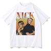 Rock Band Backstreet Boys Nick Carter Nadruk Koszulka Męska Vintage Koszulki Unisex Bawełniane Koszulki Unisex Wounisexs Hip Hop Oversize Koszulka