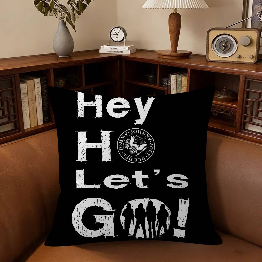 Band Punk R-Ramones Anime Cushion Cover 30X50 Polyester Sofa Cushions Decorative Throw Pillows Home Decoration Pillowcover