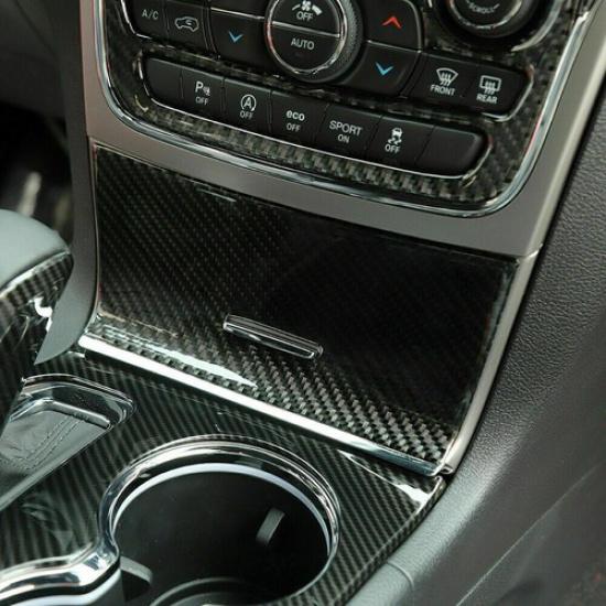 For Jeep Grand Cherokee 16+ Gear Shift & Cup Holder Center Console Stickers Trim