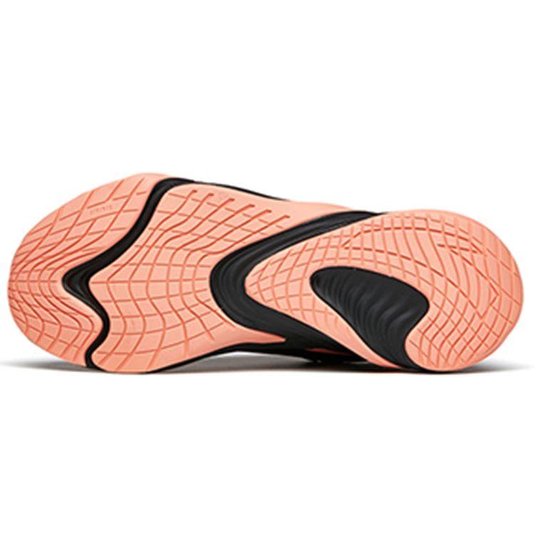 Anta Running Series Fleece Shock Absorbing Lightweight Low Top Running Shoes Women sneaker Black Pink 122145523-8