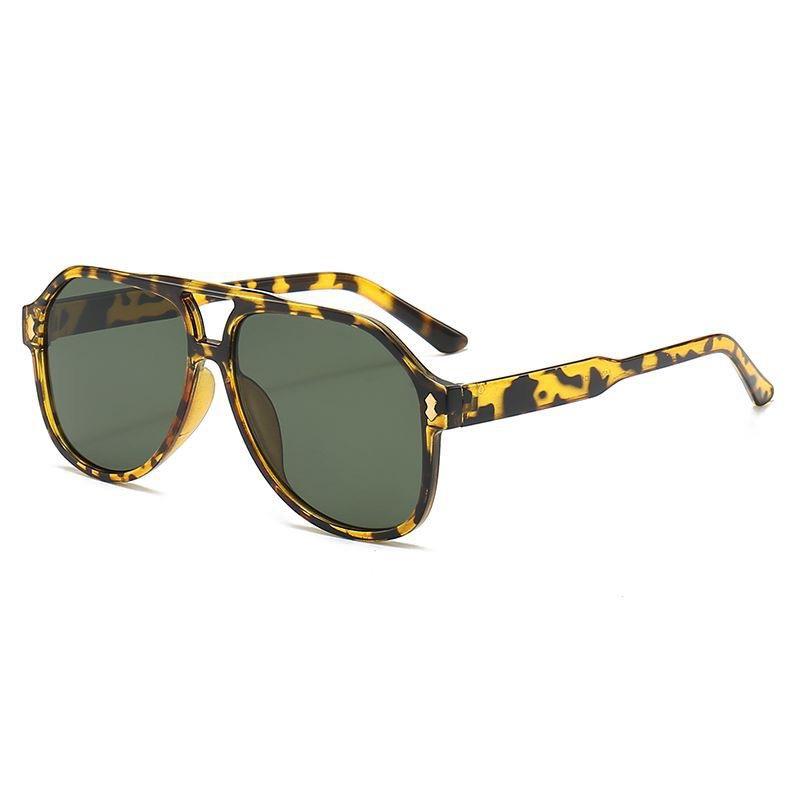 

Cool Square Large Frame Toad Glasses Double Beam Sunglasses, Fashionable Sunglasses Ins Sunglasses