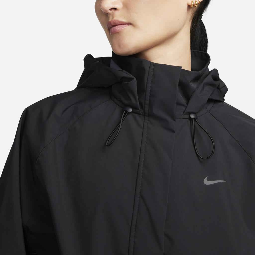 Nike Storm Fit Swift Solid Color Hooded Zip-Up Casual Jacket Women Jackets Black FB7493-010