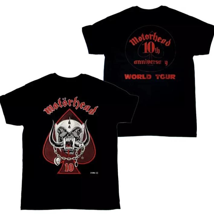 SALE Motorhead Anniversary Tour 10th S5XL 1985 Fullsize TShirt Unisex T-Shirt XXXXL