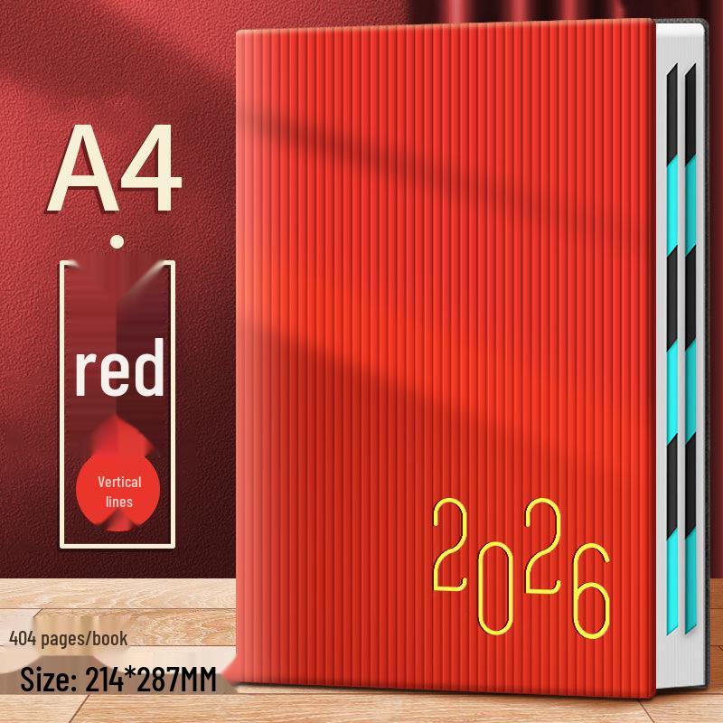 2026 A4 Daily Planner: Efficient, Thick, Self-Fillable Timeline Notebook